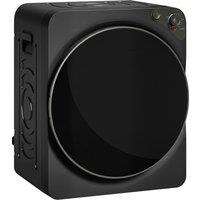 HOMCOM 5kg Vented Tumble Dryer, 1000W Compact Tumble Dryer with 5 Drying Modes, Stainless Steel Tub, Black