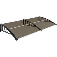 Outsunny Front Door Canopy, Outdoor Awning, Rain Shelter, 200 x 96cm, Brown
