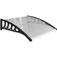 Outsunny Front Door Canopy, Outdoor Awning, Rain Shelter for Window, Porch and Front/Back Door, 103 x 96.5 cm, Clear