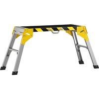 HOMCOM Work Bench, Foldable Aluminium Alloy Tool Stand with Handle, Non Slip, 150 kg, 110 x 32 x 50 cm