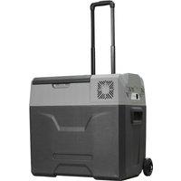 HOMCOM Portable Car Fridge Freezer, 12/24V 50L, Electric Cooler Box for Camping, Travel, Picnic, Gre