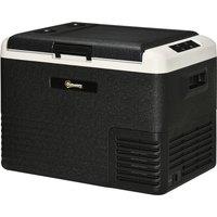 Outsunny 40L Car Refrigerator, Portable Compressor Car Fridge Freezer, Electric Cooler Box with 12/24V DC and 110-240V AC, Down to -20C Aosom UK