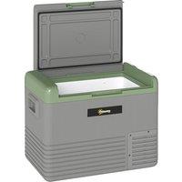Outsunny 40L Portable Car Refrigerator - Light Green and Grey