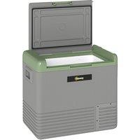 Outsunny 50L Portable Car Refrigerator - Light Green and Grey