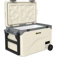 Outsunny 42.5L Compressor Car Fridge Freezer, Camping Refrigerator with App Control, 20-20
