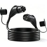 HOMCOM Type 2 EV Charging Cable, 7kW, 32A, Mode 3, 1-Phase, 10m Type 2 to Type 2 EV Extension Cable for EVs, PHEVs