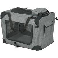 PawHut Folding Pet Carrier Bag, Durable Oxford Fabric, Lightweight & Breathable, Stylish Grey Aosom UK