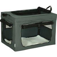 PawHut Portable Pet Carrier: Foldable Travel Bag for Cats & Small Dogs, Breathable Mesh, Ash Grey Aosom UK
