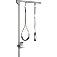 PawHut Pet Grooming Arm, Foldable with Adjustable Clamp, 29" Height, for Medium Dogs, Includes Grooming Loop, Black Aosom UK