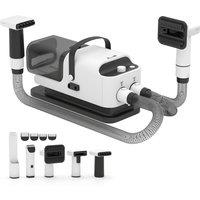 PawHut 5 in 1 Dog Grooming Vacuum & Dryer w/ Clipper, 1.8L Canister, 4 Modes Blow Temperature