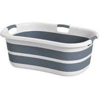 PawHut Dog Bath Tub, Portable Foldable Dog Bathtub with Drainage Hole, for Small Dogs Puppies Grey
