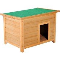Pawhut 85cm Elevated Dog Kennel Wooden Pet House Outdoor Waterproof Aosom UK