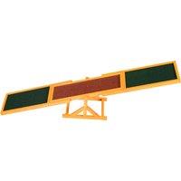 PawHut 1.8m Wooden Pet Seesaw Dog Agility Equipment Activity Sport Dog Training Agility Obedience Equipment Toy Weather Resistant Aosom UK