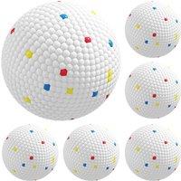 PawHut 6 Pack Dog Balls Toys Fits Aggressive Chewers, Indestructible Teething and Water ETPU Balls for Throw and Fetch