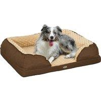 PawHut Calming Dog Bed Pet Mattress w/ Removable Cover, Anti-Slip Bottom, for Medium Dogs, 90L x 69W x 21Hcm - Brown Aosom UK