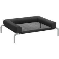 PawHut Elevated Dog Bed with Removable Bolsters, Raised Dog Bed for Small Breeds, Portable Indoor & Outdoor Pet Cots, Black