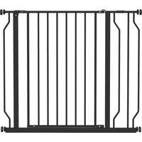 PawHut Wide Dog Safety Gate, with Door Pressure, for Doorways, Hallways, Staircases - Black Aosom UK