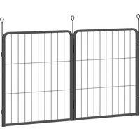 PawHut 2 Piece Dog Pen Expansion Pack for 60cm High Animal Pen with 3 Connecting Stakes
