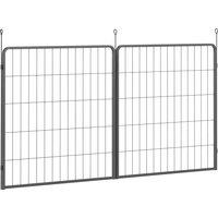PawHut 2 Piece Dog Pen Expansion Pack for 80cm High Animal Pen with 3 Connecting Stakes