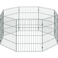 PawHut 8 Panel Pet Playpen for Small Dogs Indoor Outdoor 60 cm Height