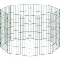 PawHut 8 Panel Pet Playpen for Medium Dogs Indoor Outdoor 80 cm Height