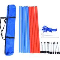 Pawhut Comprehensive Pet Agility Training Set, Outdoor Run and Jump Course Kit for Dogs Aosom UK