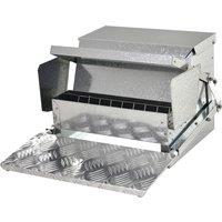 PawHut 11.5kg Capacity Automatic Chicken Poultry Feeder with a Galvanized Steel and Aluminium Build, Weatherproof Design Aosom UK