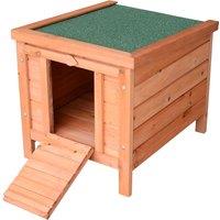 PawHut 20" Wooden Rabbit Hutch-Fir Wood Aosom UK