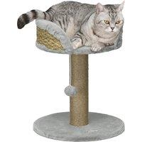 PawHut Cat Tree Tower with Scratching Posts, Grey Aosom UK