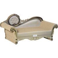 PawHut Cat Corrugated Paper Scratching Bed Pad Board Toy Pet Furniture with Catnip Brown Aosom UK