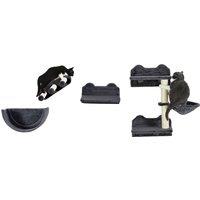 PawHut 4PCs Wall-Mounted Cat Shelves w/ Scratching Post, Hammock, Nest - Dark Grey Aosom UK