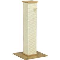 PawHut Tall Cat Scratching Post, 80cm Sisal Rope Climbing Tree with Play Ball, Durable Pet Activity Centre Aosom UK
