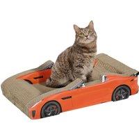 PawHut 2 in 1 Cat Scratching Board with Catnip, Car-shaped Aosom UK