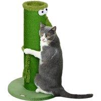 PawHut 63cm Tall Cat Scratching Post for Indoor Cats with Sisal Rope Cover, Large Base Aosom UK