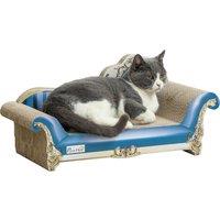 PawHut 2 in1 Cat Scratching Board with Catnip for Indoor Cats, 26.5 x 57 x 26.5cm, Blue