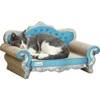 PawHut 2 in 1 Cat Scratcher with Catnip for Indoor Cats, 30.5 x 55 x 31.5cm, Light Blue