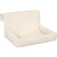 PawHut Cat Radiator Bed, Hanging Warm Hammock w/ Foldable Metal Frame, Removable Washable Cover, Cream