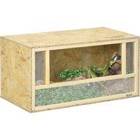 PawHut Reptile Terrarium Vivarium, Climbing Pet Containers, Reptile Habitat with Sliding Doors, Easy to Install, for Lizards Aosom UK