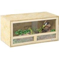 PawHut Reptile Terrarium Vivarium, Climbing Pet Containers, Reptile Habitat w/ Sliding Doors, Breathable Mesh, Easy to Install, for Lizards Aosom UK