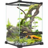 PawHut 12L Vivarium for Lizards Frogs Snakes Turtles Tortoises w/ Anti Escape Design, Ventilation Aosom UK