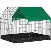 PawHut Guinea Pig Habitat, Leak-Proof Small Animal Cage, Safety Lock, Top Access, Durable Build Aosom UK