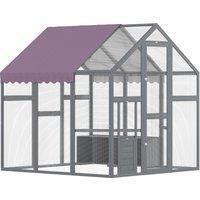 PawHut Large Walk In Chicken Run with Waterproof & Anti-UV Cover, for 6-8 Chickens, for Garden, Farm, 5.5' x 6' x 6'