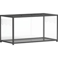 PawHut Large Hamster Cage, Chewproof Metal Rat Cage with Openable Top for Syrian Dwarf Hamster, Gerbil, 100 x 50 x 52.5 cm