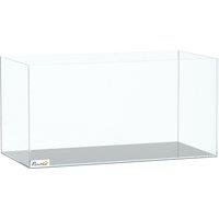 PawHut Fish Tank Bare Glass for DIY Glass Aquarium with Protective Base Mat 51L Transparent for Fish Shrimps