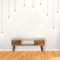 Solid Mango Wood Coffee Table with Deep Stain Finish, 2 Drawers, Open Shelf, Handcrafted Desk for Living Room, 30L x 100W x 38H cm, Brown Aosom UK