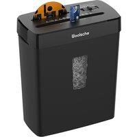 Ultra-Quiet Paper Shredder with P-4 Cross-Cut Security, Multi-Media Shredder for Home Office and Small Spaces, 32L x 16.5W x 38H cm, Black Aosom UK