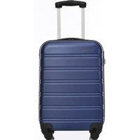 20" 4-Wheel ABS Hard Shell Travel Trolley Suitcase with Silent Universal Wheels, Luggage with Secure Lock, 35L 23W 57H cm, Deep Blue Aosom.UK