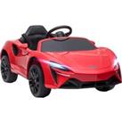 HOMCOM Mclaren Licensed Kids Electric Ride on Car with Butterfly Doors, 12V Powered Electric Car with Remote Control, Horn, Headlights, MP3