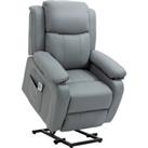 HOMCOM Electric Power Lift Recliner Chair Vibration Massage Reclining Chair with Remote Control and 