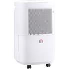 HOMCOM 10L/Day 2200ML Portable Quiet Dehumidifier with WiFi Smart App Control, Electric Moisture Air Dehumidifier for Home Laundry Basement